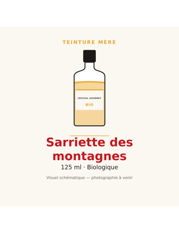 Teinture mère de Sarriette des montagnes bio - 125 ml