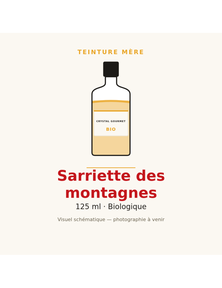 Teinture mère de Sarriette des montagnes bio - 125 ml