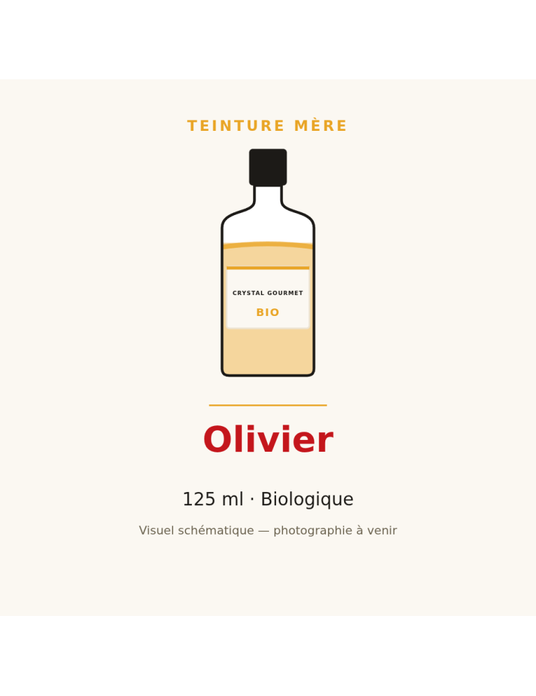 Teinture mère d'Olivier bio - 125 ml