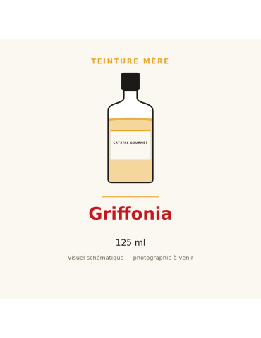 Teinture mère de Griffonia - 125 ml | Crystal Gourmet