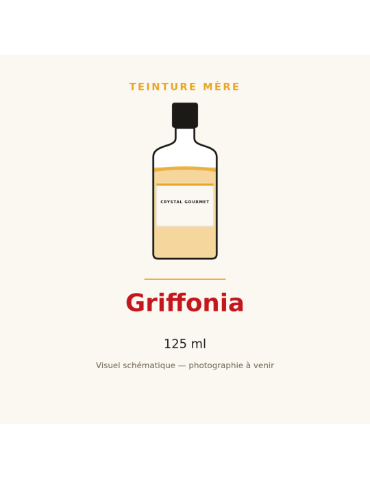 Teinture mère de Griffonia - 125 ml | Crystal Gourmet