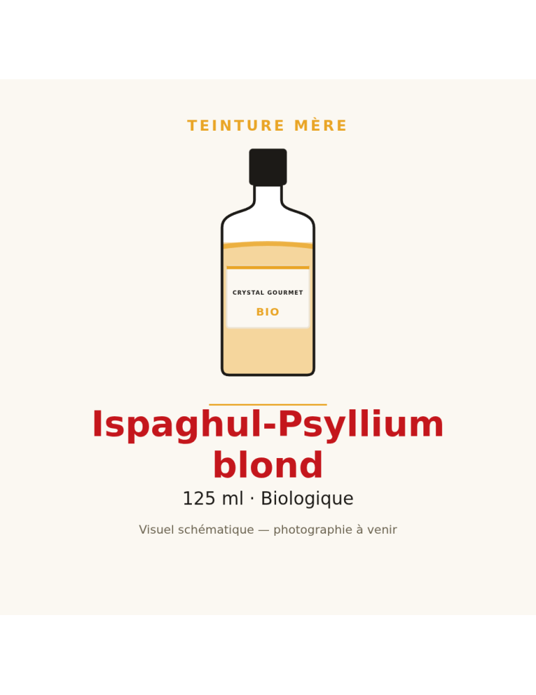 Teinture mère d'Ispaghul-Psyllium blond bio - 125 ml
