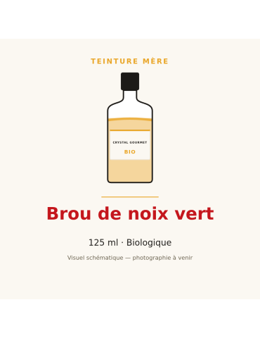 Teinture mère de Brou de noix vert bio - 125 ml