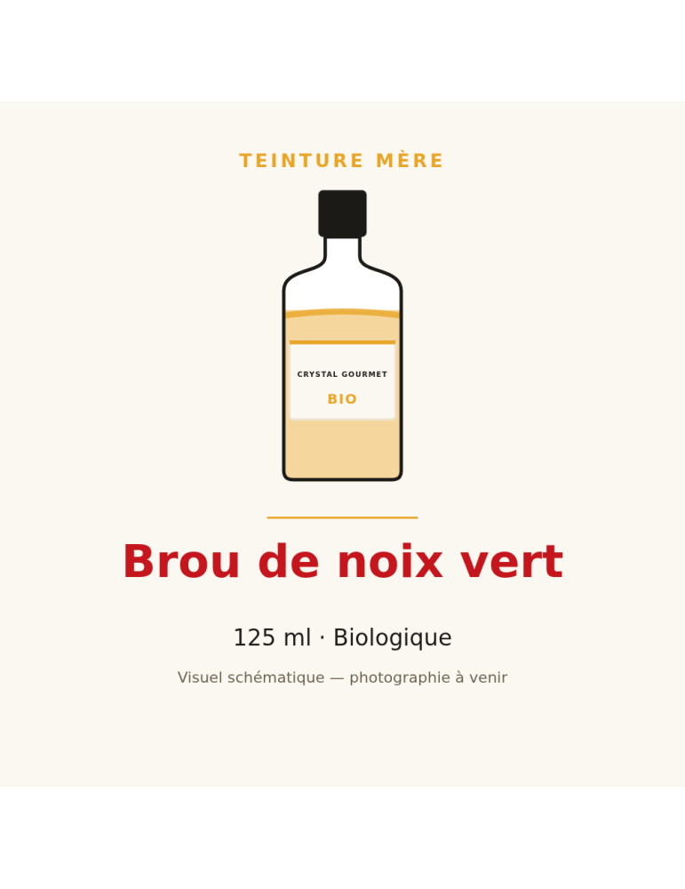 Teinture mère de Brou de noix vert bio - 125 ml