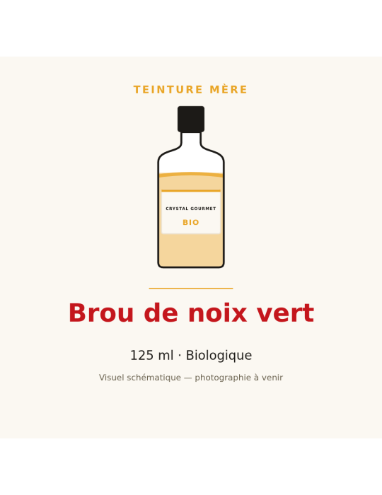 Teinture mère de Brou de noix vert bio - 125 ml