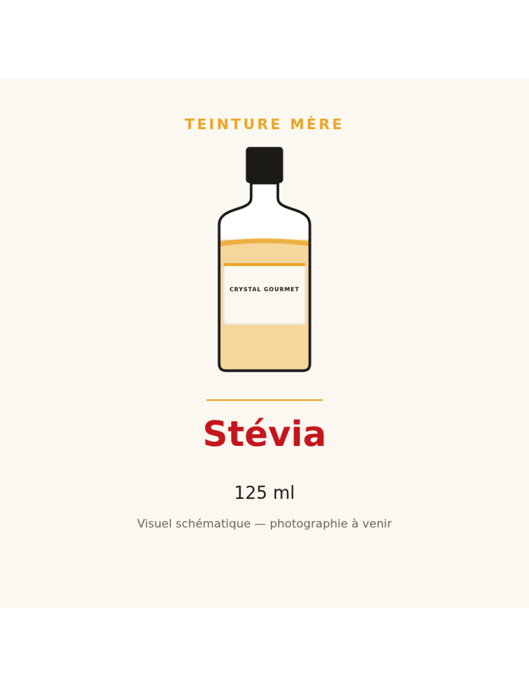 Teinture mère de Stévia rebaudiana - 125 ml
