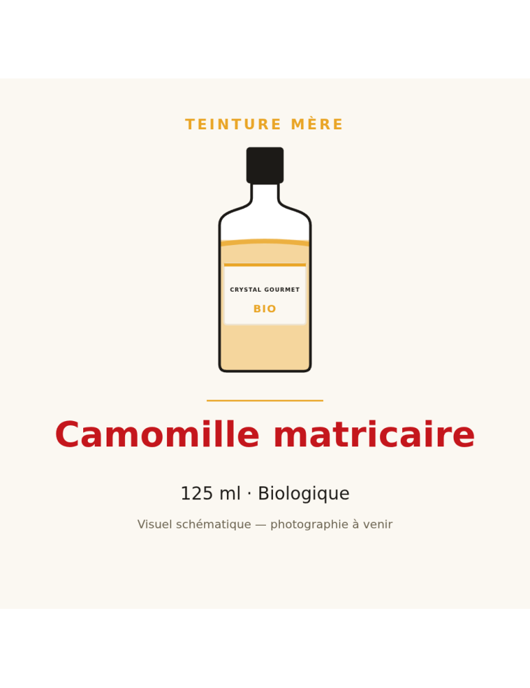 Teinture mère de Camomille matricaire bio - 125 ml