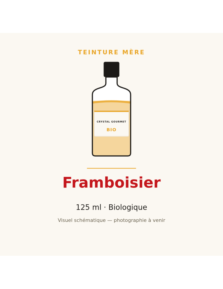 Teinture mère de Framboisier bio - 125 ml