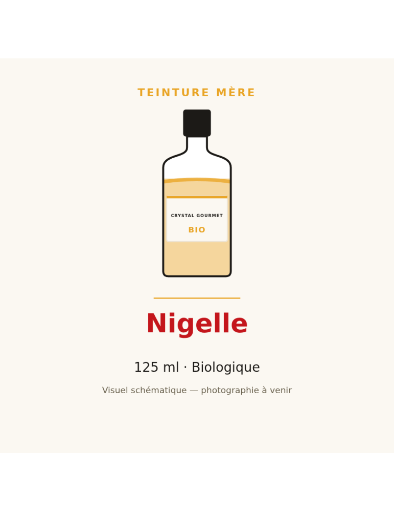 Teinture mère de Nigelle bio (Nigella sativa) - 125 ml