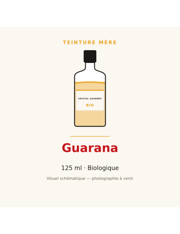 Teinture mère de Guarana bio (Paullinia cupana) - 125 ml