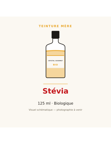 Teinture mère de Stévia bio (Stevia rebaudiana) - 125 ml