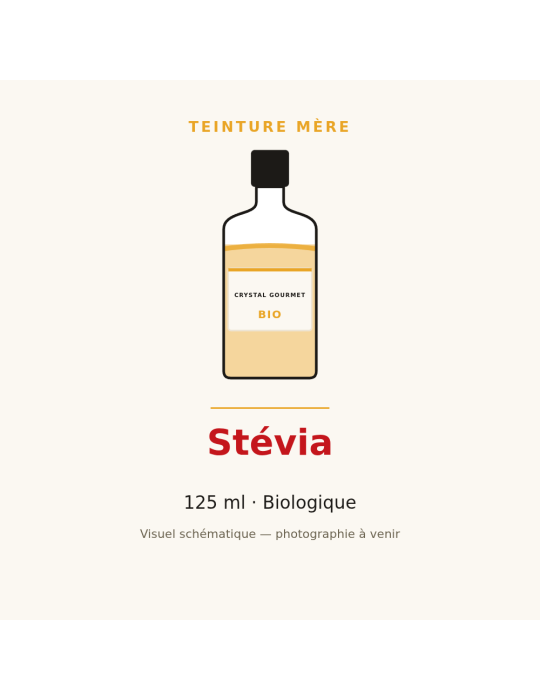 Teinture mère de Stévia bio (Stevia rebaudiana) - 125 ml