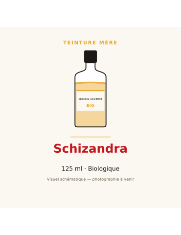 Teinture mère de Schizandra bio (Schisandra chinensis) - 125 ml