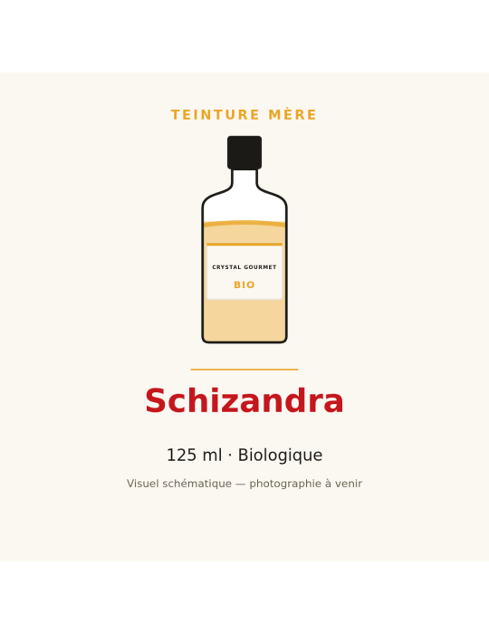 Teinture mère de Schizandra bio (Schisandra chinensis) - 125 ml