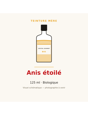 Teinture mère d'Anis étoilé (Badiane) bio - 125 ml