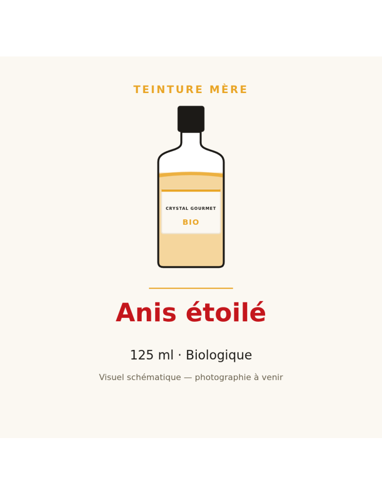 Teinture mère d'Anis étoilé (Badiane) bio - 125 ml