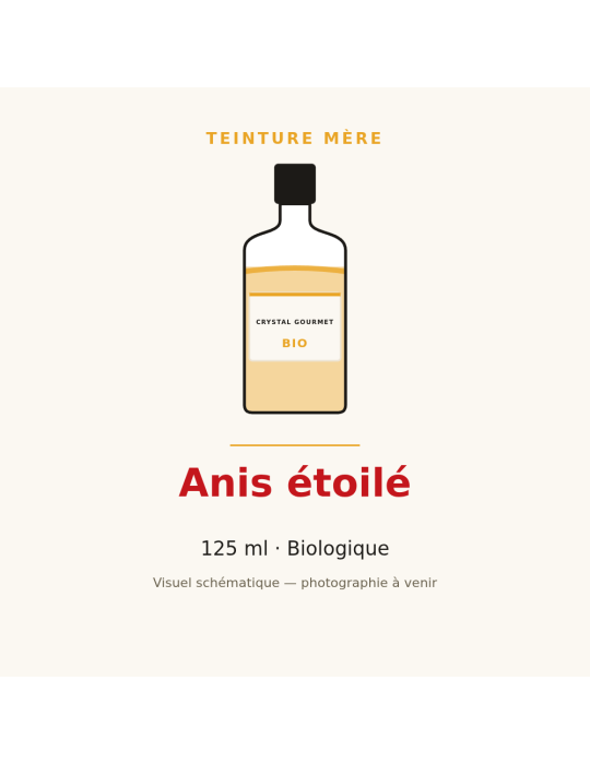 Teinture mère d'Anis étoilé (Badiane) bio - 125 ml