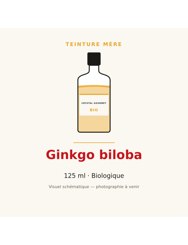 Teinture mère de Ginkgo biloba bio - 125 ml