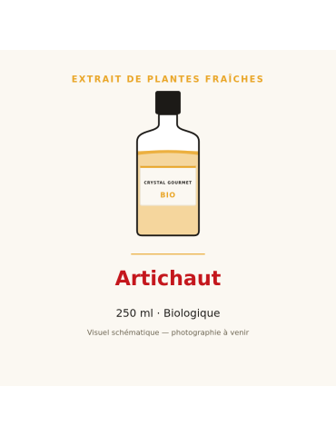 Extrait de plantes fraîches d'Artichaut bio - 250 ml