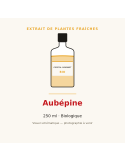 Extrait de plantes fraîches d'Aubépine bio - 250 ml