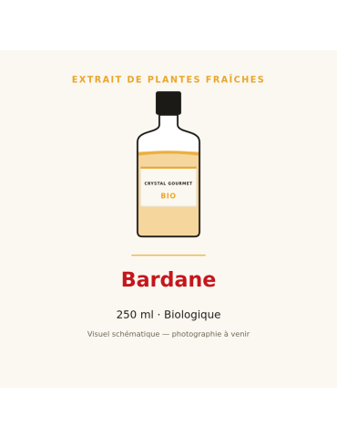 Extrait de plantes fraîches de Bardane bio - 250 ml