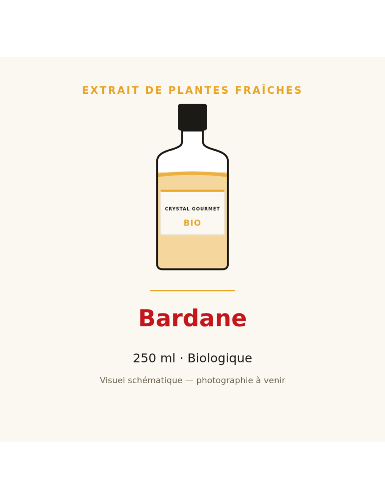 Extrait de plantes fraîches de Bardane bio - 250 ml