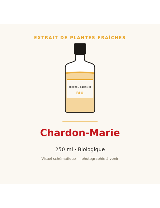 Extrait de plantes fraîches de Chardon-Marie bio - 250 ml