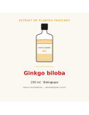 Extrait de plantes fraîches de Ginkgo biloba bio - 250 ml