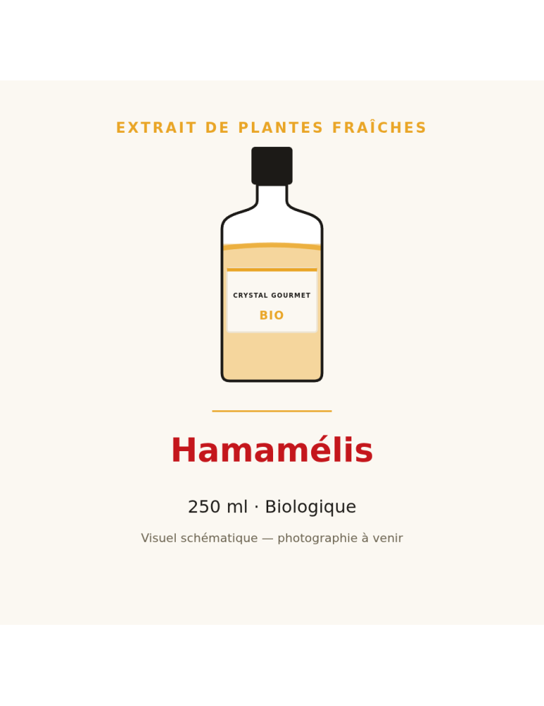 Extrait de plantes fraîches d'Hamamélis bio - 250 ml