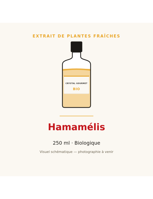 Extrait de plantes fraîches d'Hamamélis bio - 250 ml