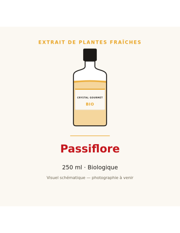 Extrait de plantes fraîches de Passiflore bio - 250 ml