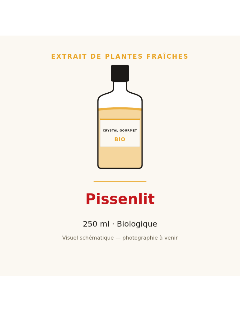 Extrait de plantes fraîches de Pissenlit bio - 250 ml