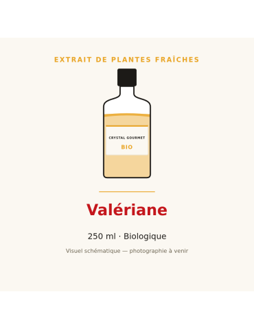 Extrait de plantes fraîches de Valériane bio - 250 ml