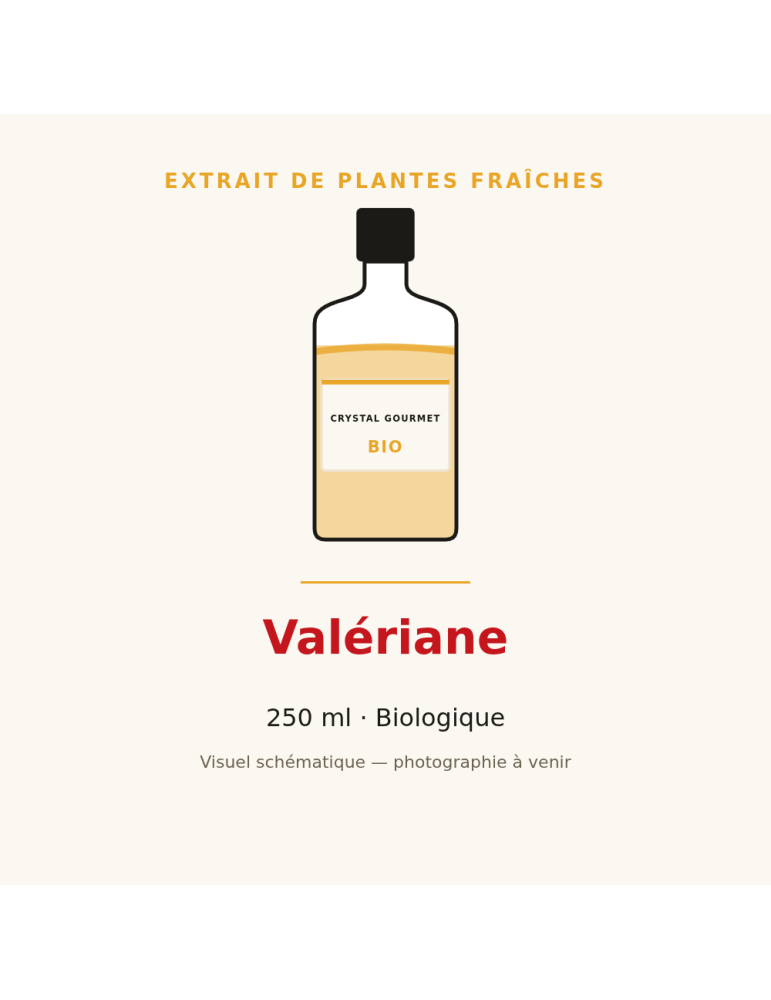 Extrait de plantes fraîches de Valériane bio - 250 ml