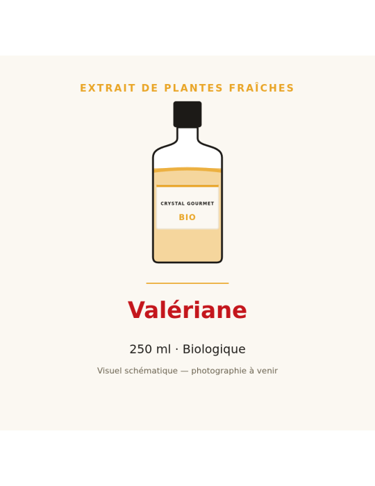Extrait de plantes fraîches de Valériane bio - 250 ml