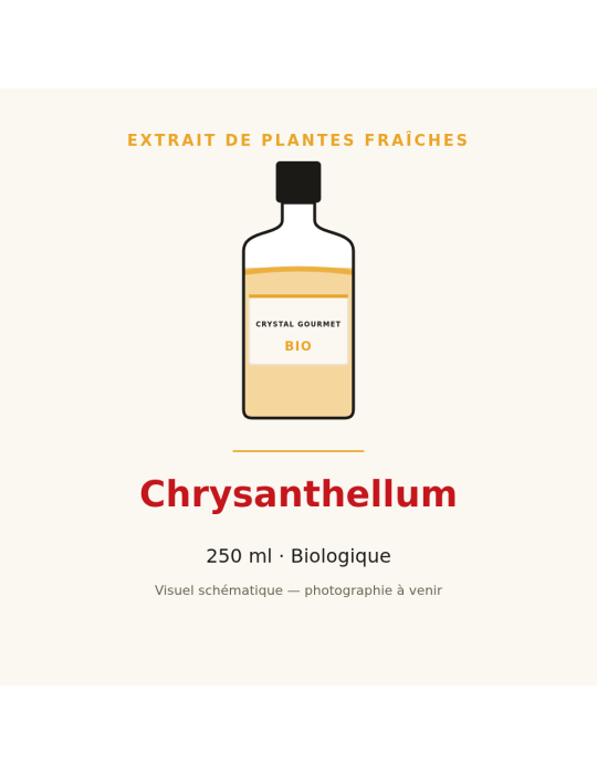Extrait de plantes fraîches de Chrysanthellum bio - 250 ml