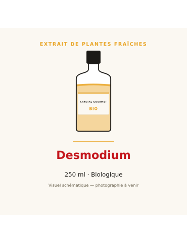Extrait de plantes fraîches de Desmodium bio - 250 ml