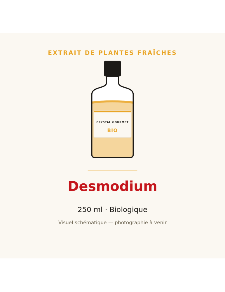 Extrait de plantes fraîches de Desmodium bio - 250 ml