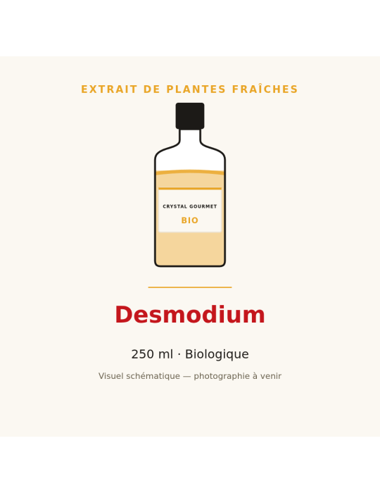 Extrait de plantes fraîches de Desmodium bio - 250 ml