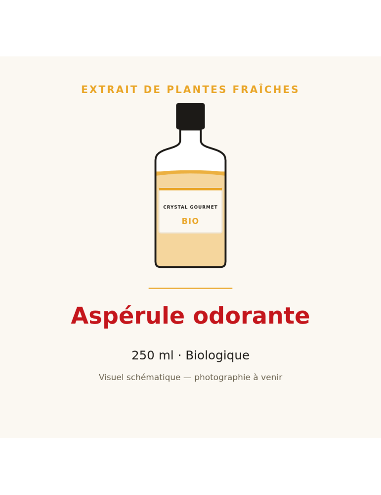 Extrait de plantes fraîches d'Aspérule odorante bio - 250 ml