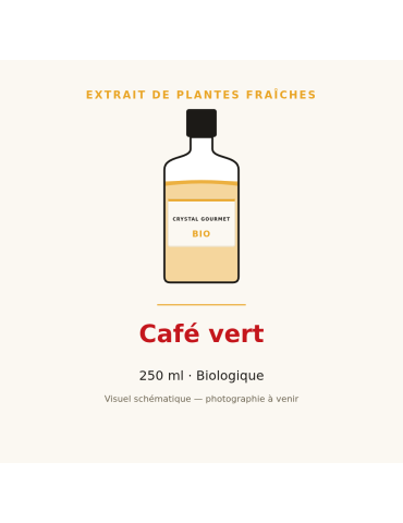 Extrait de plantes fraîches de Café vert bio - 250 ml