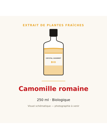 Extrait de plantes fraîches de Camomille romaine bio - 250 ml