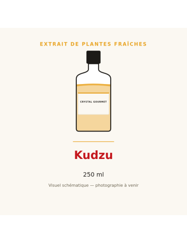 Extrait de plantes fraîches de Kudzu - 250 ml