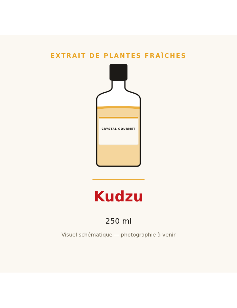 Extrait de plantes fraîches de Kudzu - 250 ml