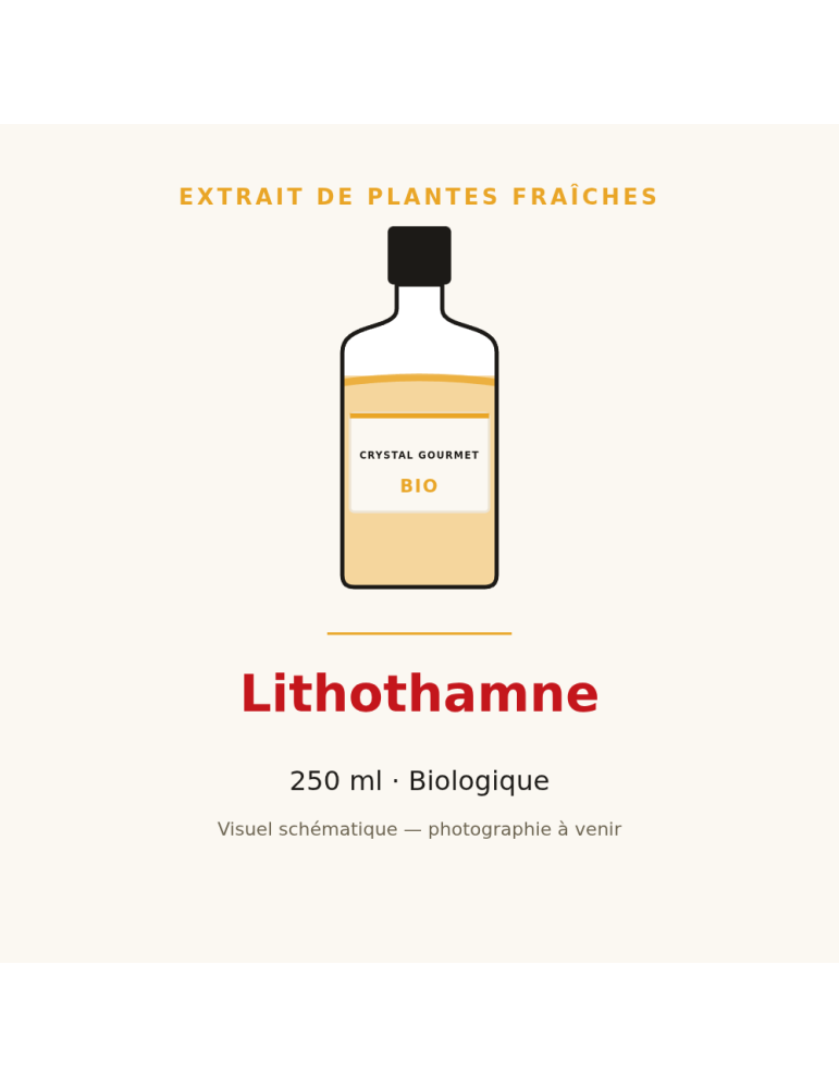 Extrait de plantes fraîches de Lithothamne bio - 250 ml