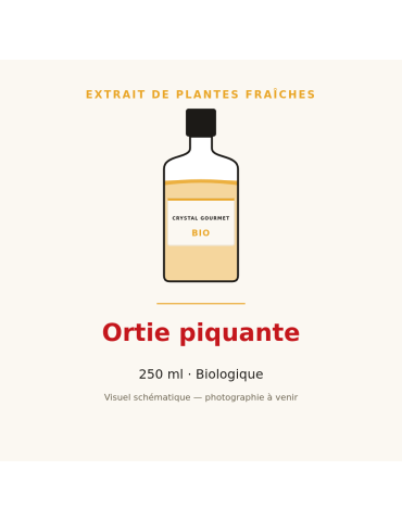 Extrait de plantes fraîches d'Ortie piquante bio - 250 ml