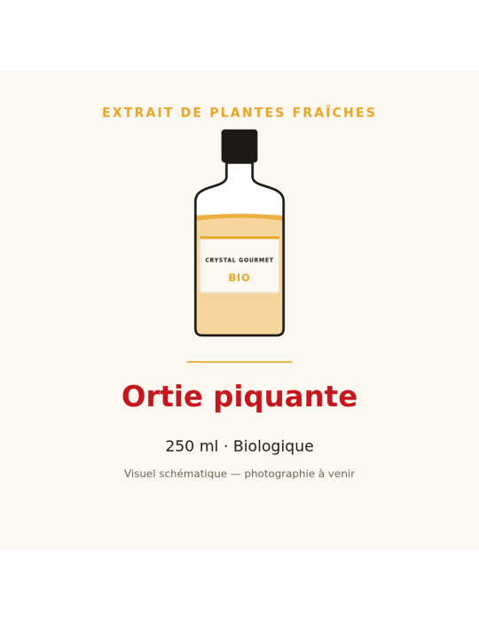Extrait de plantes fraîches d'Ortie piquante bio - 250 ml