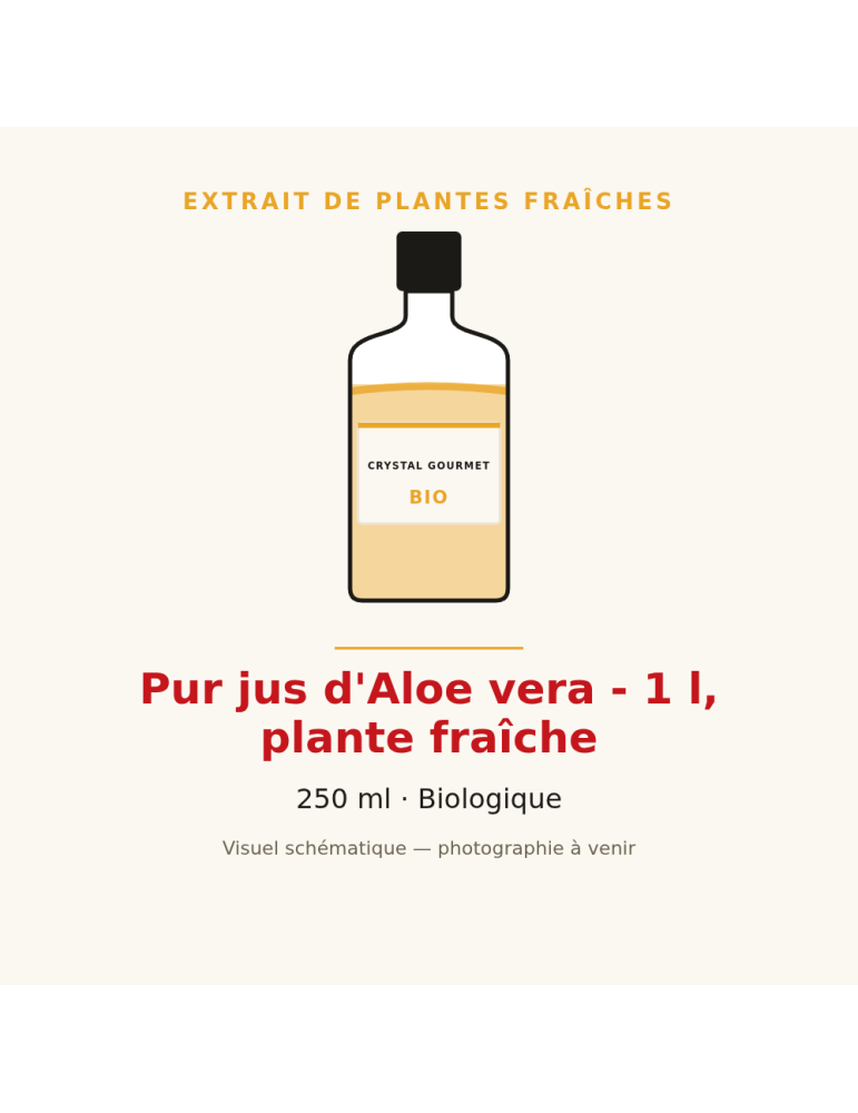 Pur jus d'Aloe vera bio - 1 l