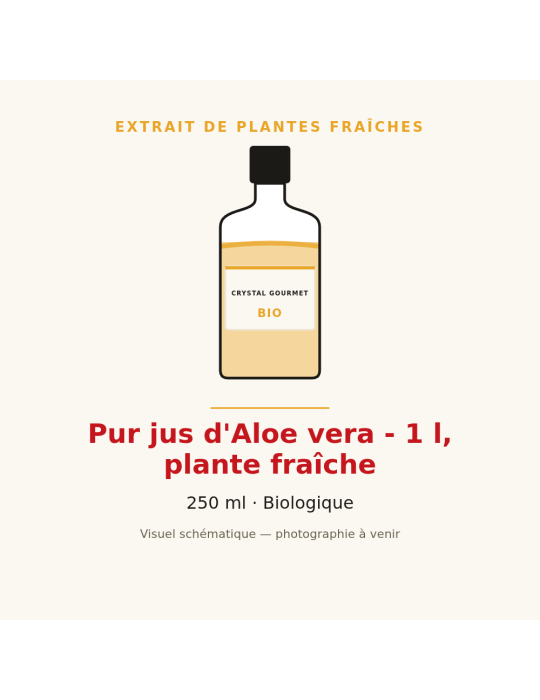 Pur jus d'Aloe vera bio - 1 l