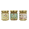 Trio de Moutardes Bio : nature, à l'ancienne et au miel